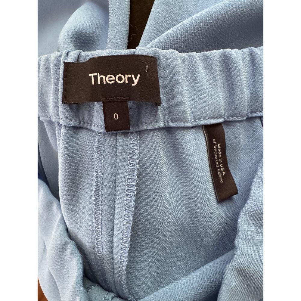Theory Basic Pull On Light Blue Classic Crepe Siz… - image 5
